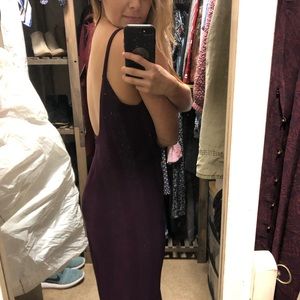Calvin Klein eggplant formal dress